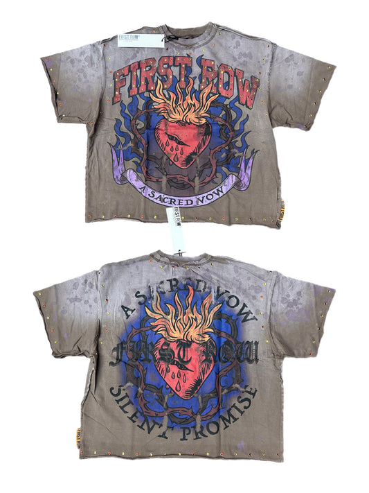First Row Crop Tee